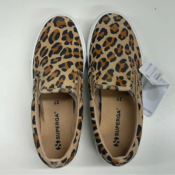 NWT Superga Women’s 2306 Suede K Leopard Print Sneaker Size 5 - Picture 8 of 10